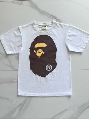 A Bathing Ape Bape Big Ape Head Tee White Size Small